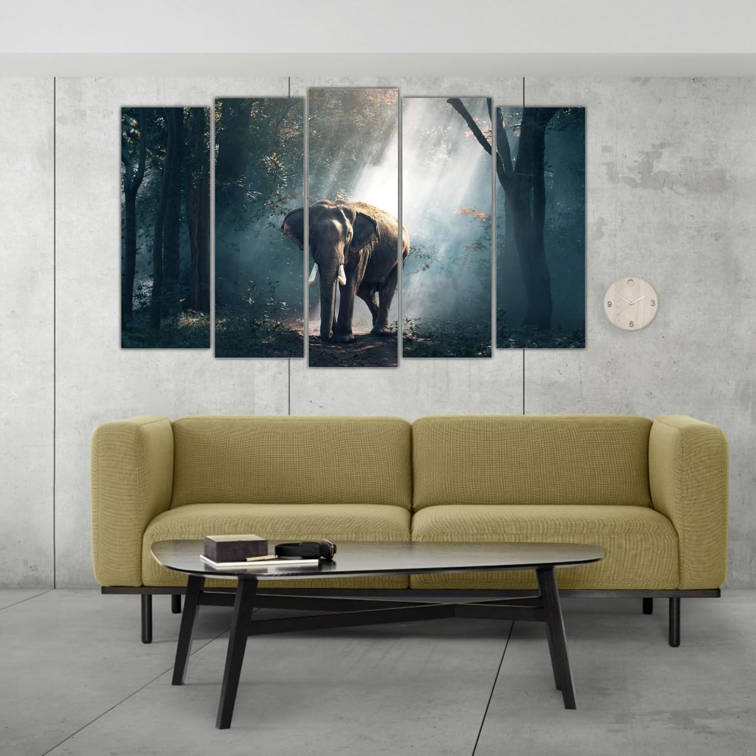 inep-b0cphwxbvt-detail-shot-of-handcrafted-wooden-stretch-frames-on-the-elephant-tastic-3d-multi-frame-wall-art..jpg